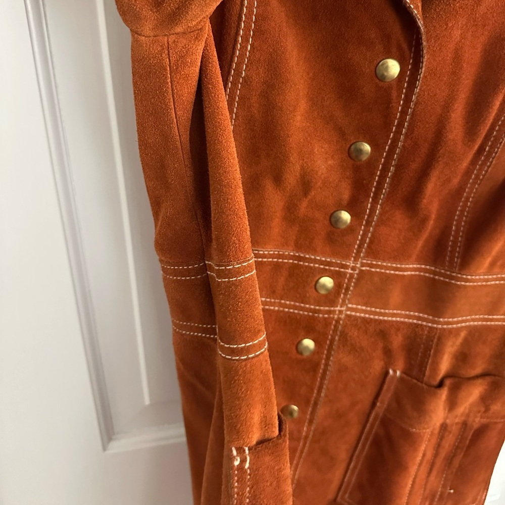 Leathercraft vintage 70’s genuine leather snap button coat - Picture 8 of 11